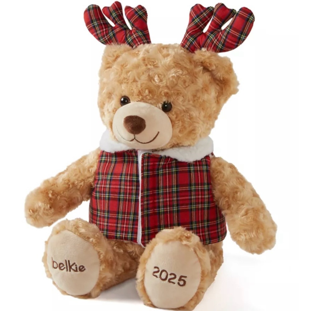 Joyland 2025 Holiday Belkie Bear Belk Stuffed Animal Christmas Holiday Plaid